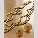 JCM Royal Pota Stone And Pearl Multilayer Long Necklace Set