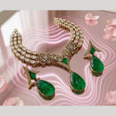 JCM Premium Designer Polki Kundan Necklace Set