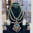 JCM Ethnic Polki Kundan And Austrain Stone Necklace Set