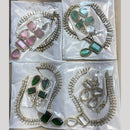 JCM Graceful Pota Stone And Austrian Stone Necklace Set