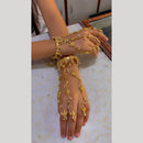 JCM Designer Flower Motif And Pearl Hathphool 