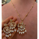 JCM Grand Polki Kundan Stone And Beads Statement Necklace Set