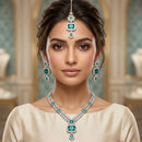 JCM Sparkling American Diamond Necklace Set