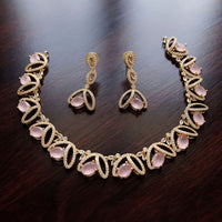 JCM Elegant Crystal Stone And Austrian Stone Necklace Set
