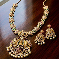 JCM Jewellery Royal Heritage Pota Stone Temple Necklace Set