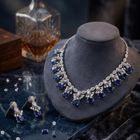 JCM Elegant Crystal Stone And Austrian Stone Necklace Set