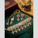 JCM Pota Stone And Pearl Choker Necklace Set