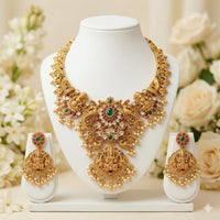 JCM Jewellery Royal Heritage Pota Stone And Pearl Temple Necklace Set