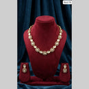 JCM Grand Polki Kundan Stone Statement Necklace Set