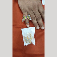 JCM Heritage American Daimond And Austrian Stone Butterfly Finger Ring 