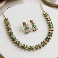 JCM Luxury Polki Kundan Stone Necklace Set for Women