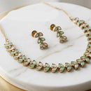 JCM Luxury Polki Kundan Stone Necklace Set for Women