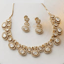 JCM Luxury Polki Kundan Stone Necklace Set for Women
