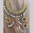 JCM Ethnic Crystal Stone And Beaded Necklace Set for Women