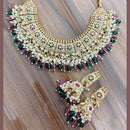 JCM Ethnic Pota Stone And Beaded Necklace Set for Women