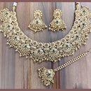 JCM Ethnic Pota Stone And Beaded Necklace Set for Women