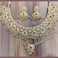 JCM Ethnic Pota Stone And Beaded Necklace Set for Women