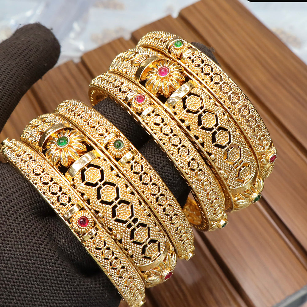 JCM Ethnic Designer Pota Stone Bangles Set