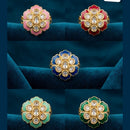 JCM Designer Kundan Stone And Meenakari FingerRing