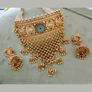 JCM Exquisite Pota Stone And Pearl Choker Necklace Set