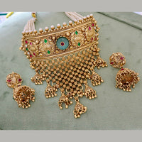 JCM Exquisite Pota Stone And Pearl Choker Necklace Set