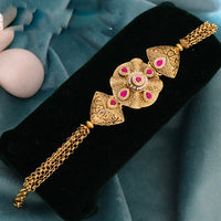 JCM Luxury Pota Stone And Pearl Adjustable Bracelets
