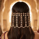 JCM Kundan Stone And Pearl Statement Hair Accessories 