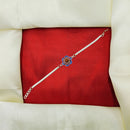 JCM Silver Tone Designer Meenakari Work Rakhi  