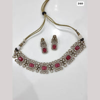 JCM Elegant Polki Kundan Stone Choker Necklace Set