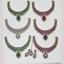 JCM Elegant Polki Kundan Stone Necklace Set