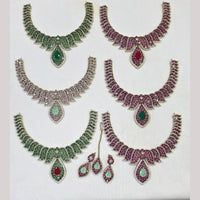 JCM Elegant Polki Kundan Stone Necklace Set