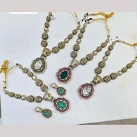 JCM Elegant Polki Kundan Stone Necklace Set