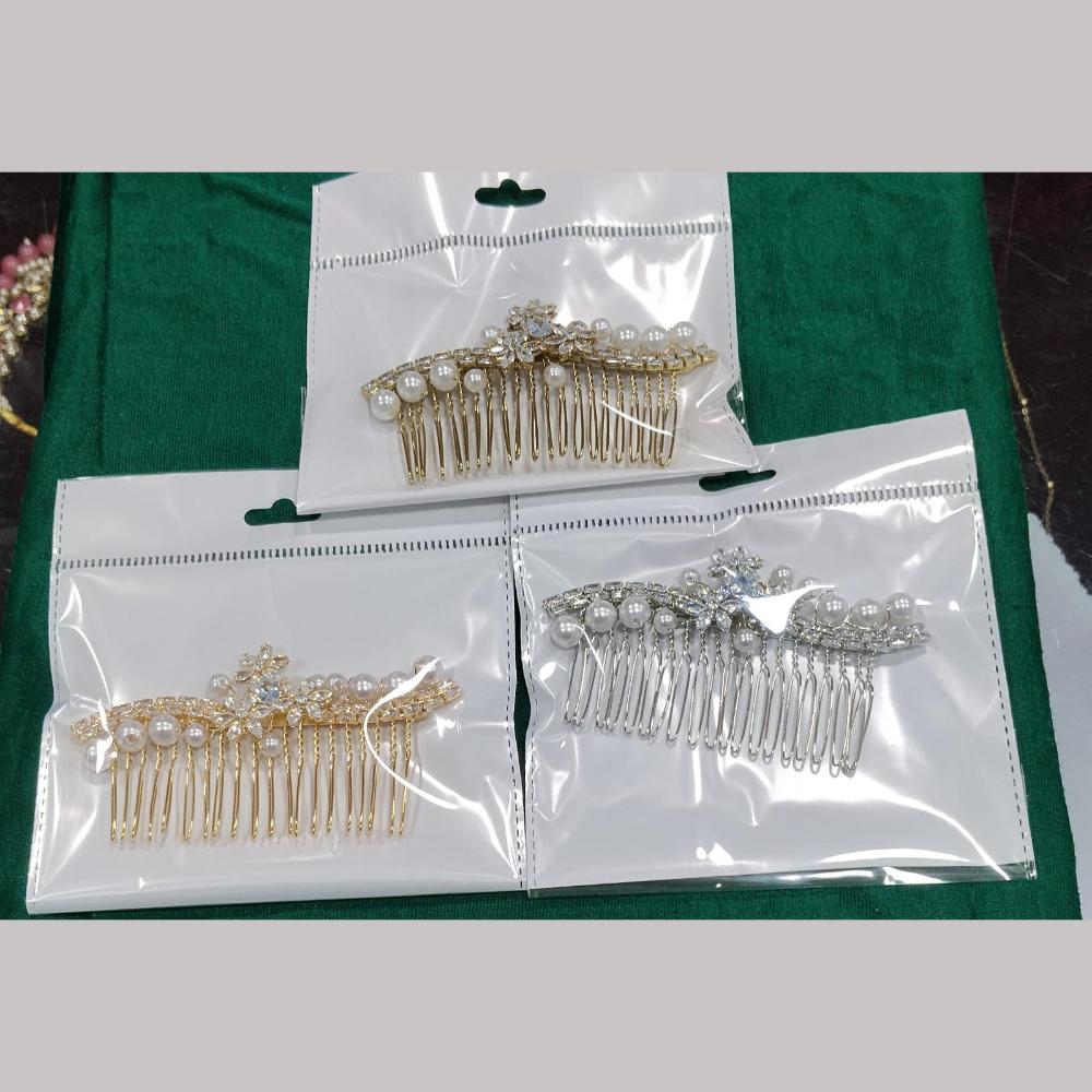 JCM Hair Accessories – Statement Crystal Stone And Beads Hair Jewelry