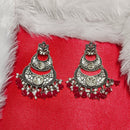 Darshana Jewels Crystal Stone Silver Plated Dangler Earrings