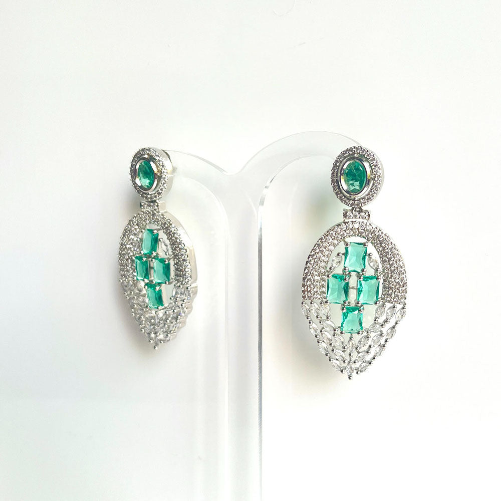 Jewel Treatzz Graceful American Diamond Designer Dangler Earrings for Women