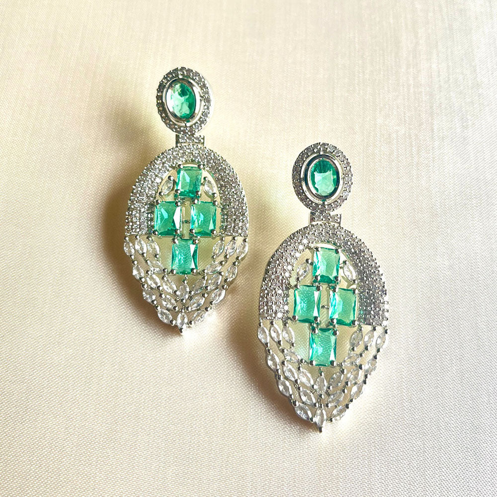 Jewel Treatzz Graceful American Diamond Designer Dangler Earrings for Women