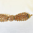 Jewel Treatzz Beautiful Gold Plated Kundan In Open Setting & Briolette Beaded Bracelet