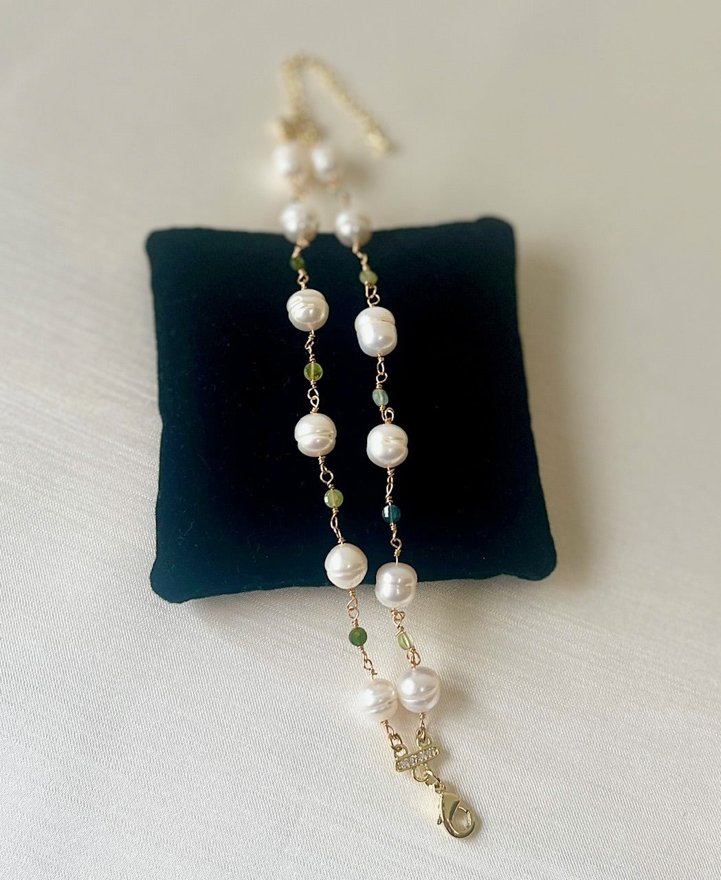 Jewel Treatzz Shell Pearls 2 Line Fashion Bracelet