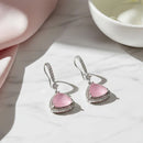 Jewel Treatzz Elegant Triangle Hook American Daimond Dangler Earrings  (Pack of  10)