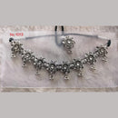 Khushboo Jewellers Oxidised Plated Kundan Stone And Ghungroo Necklace Set