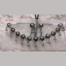 Khushboo Jewellers Oxidised Plated Kundan Stone And Ghungroo Necklace Set