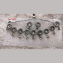 Khushboo Jewellers Oxidised Plated Kundan Stone And Ghungroo Necklace Set