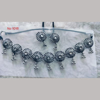 Khushboo Jewellers Oxidised Plated Kundan Stone And Ghungroo Necklace Set