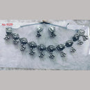 Khushboo Jewellers Oxidised Plated Kundan Stone And Ghungroo Necklace Set