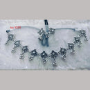 Khushboo Jewellers Oxidised Plated Kundan Stone And Ghungroo Necklace Set