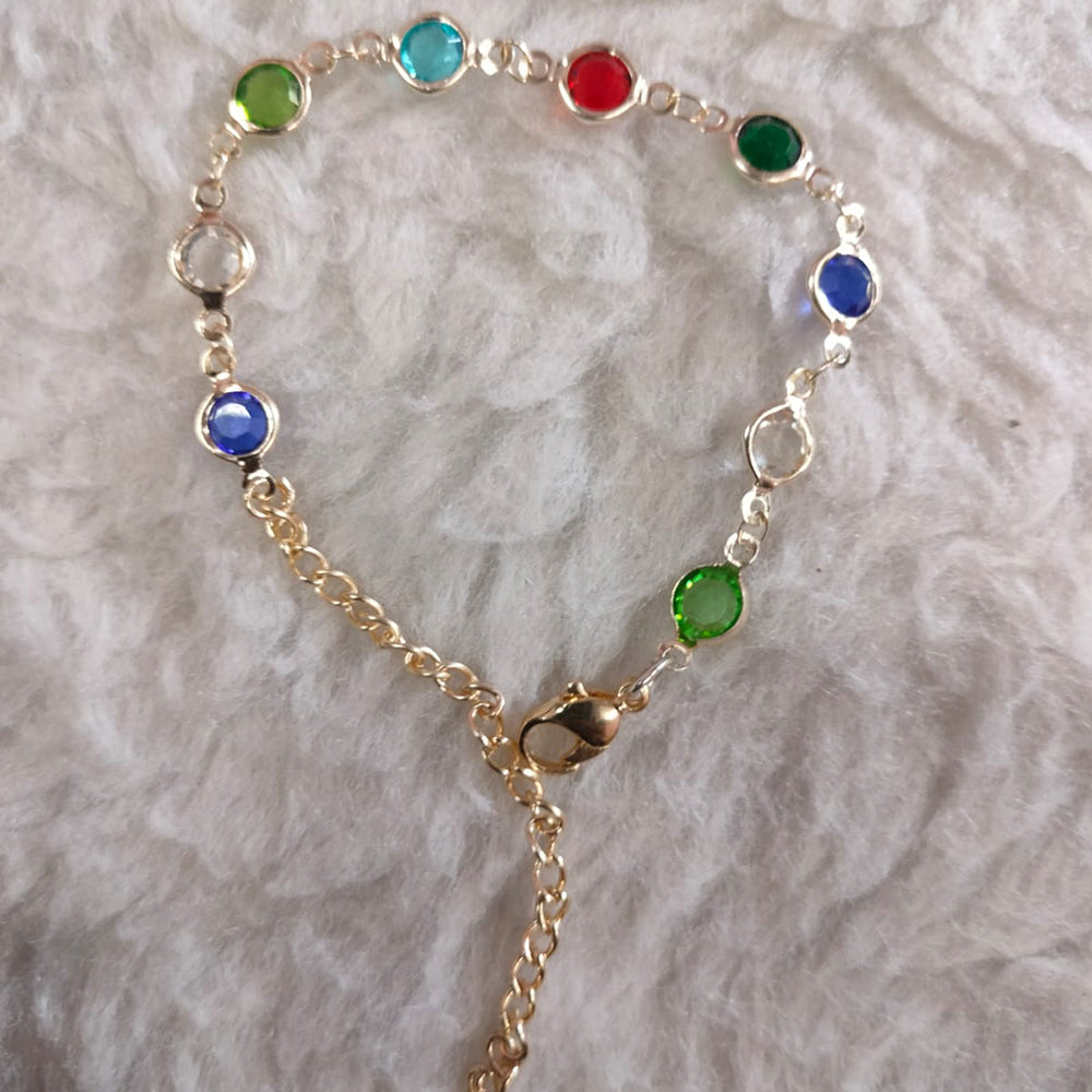 Khushboo Jewellers Luxury Style Crystal Stone Adjustable Bracelet