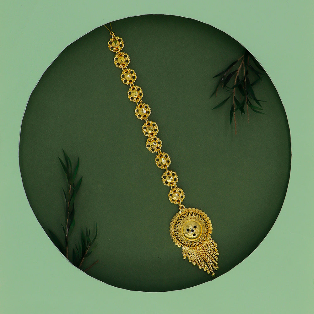Mahavir Gold Plated Maangtikka