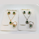 Tarohi Jewels Crystal Stone Combo Set