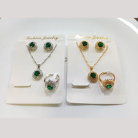 Tarohi Jewels Crystal Stone Combo Set