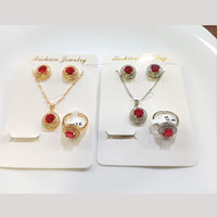 Tarohi Jewels Crystal Stone Combo Set
